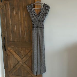 Max Studio Black and White Jumpsuit